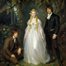 a beautiful elf princess by Edgar Maxence and Ross Tran and Michael Whelan Jules Bastien-Lepage