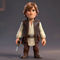 old luke skywalker in the style of the clone wars 3 d animation, 3 d, unreal engine detailed,