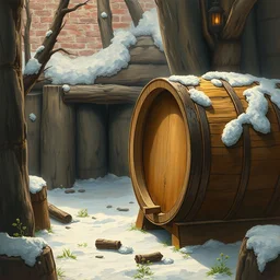 kvass barrel. highly detailed, digital painting, watercolor, soviet realism, engraving, artstation, concept art, smooth, sharp focus, vivid grunge, manga, illustration, unreal engine 5, 8 k, art by bilibin and kuvshinov and malevich and mucha