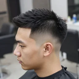 super cool buzzed haircut for a man