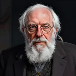 portrait of Bernie Sanders with a long gray beard as Gandolf the Gray, dramatic lighting, illustration by Greg rutkowski, yoji shinkawa, 4k, digital art, concept art, trending on artstation