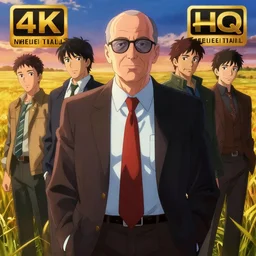 “⁠ portrait of Saul Goodman , farm field background, rich vivid colors, ambient lighting, dynamic lighting, 4k, HQ, official media, anime key visual, makoto shinkai, ilya kuvshinov, lois van baarle, rossdraws, detailed, trending on artstation”