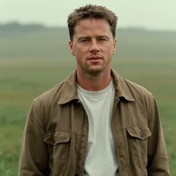 film still of matt damon as forrest gump in forrest gump, 4 k