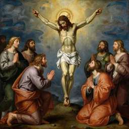 the transfiguration of jesus christ, an ultrafine detailed painting by james jean