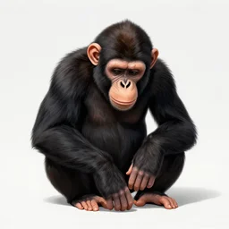 depressed ape, extremely detailed, sharp focus, wide view, full body pose, smooth, digital illustration, by james jean, by rossdraws, frank franzzeta, mcbess, sakimichan, brosmin, danton fadeev, steve simpson