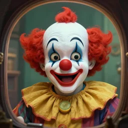 inside the mind of a 1 9 3 0 s cartoon clown, hyper detailed, masterpiece, artstation, advanced lighting technology, stylized yet realistic surrealism, 4 k wallpaper