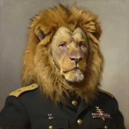 facial portrait of detroit lions dictator, military uniform, 1 8 3 4, oil on canvas by william sidney mount, oil on canvas, octane render