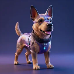 cyberpunk dog, 4 k, 8 k, trending on artstation, artstationhd, artstationhq, octane render