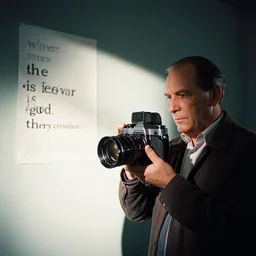 where there is fear there is god, by gregory crewdson, by alex webb, shot on large format film camera, cinematic composition, brilliant lighting, hd, 8 k, sharp, no frames