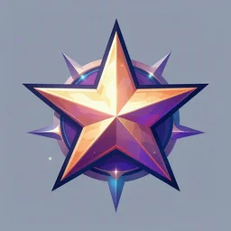 Star Logo, colorful, digital art, fantasy, magic, trending on artstation, ultra detailed, professional illustration by Basil Gogos