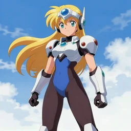 Samus from Metroid in a anime style.