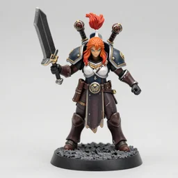 samus as a warhammer tabletop figurine