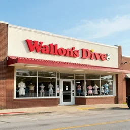 photo of the Walton's five and dime, Bentonville Arkansas, digital art