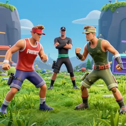 a battle between the crips and bloods in fortnite