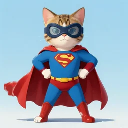 Cat as superhero, 8k
