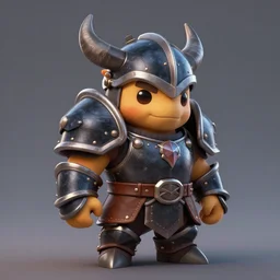 armadillo warrior with onyx armor and leather, adorable, character design, soft lighting, artstation, highly detailed,