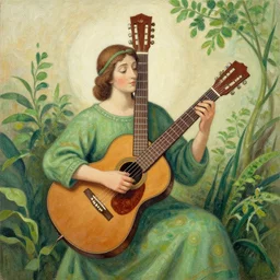 paint 🌿 guitar, romanesque