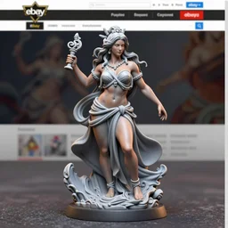 Fine Image on the store website, eBay, Full body, 80mm resin detailed miniature of a muscular Goddess