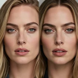 margot robbie and amber heard mix, hyper realistic face, beautiful eyes, cinematic, long shot, hyper detailed, 8 5 mm photograph, 8 k resolution, film still, sharp lens, wide lens