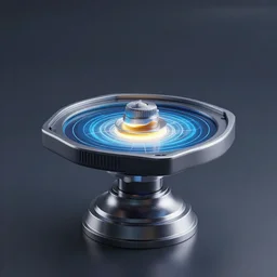Processing gyroscope, octane render, unreal engine, photorealistic