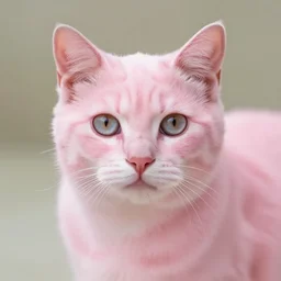 very pretty pink cat photography