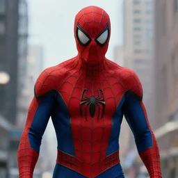 Medium shot of a SPIDERMAN character in the style of Artgerm