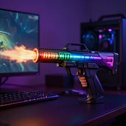 photo of rgb gaming flamethrower