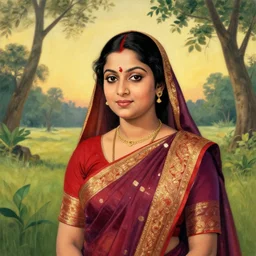 a portrait of a character in a scenic environment by Homai Vyarawalla