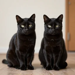 two black cats
