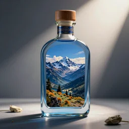 Captain Blue in the bottle