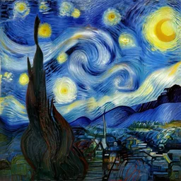cyber punk by van gogh
