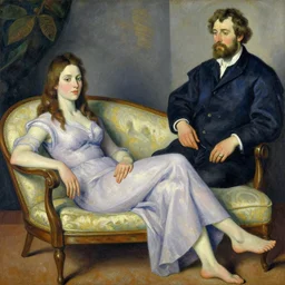 dana scully sitting on a chaise lounge, auslese, by peter paul rubens and eugene delacroix and karol bak, hyperrealism, digital illustration, fauvist