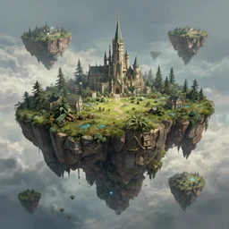 floating islands, digital art, concept art, fantasy art, highly detailed, hd wallpaper, artstation, deviantart, behance