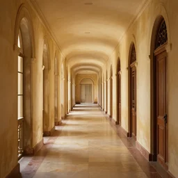 truly infinite hallway, beautiful digital art, very high detail
