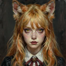 a masterpiece portrait painting of holo from spice & wolf, ultra realistic, concept art, intricate details, eerie, highly detailed, photorealistic, art by artgerm and greg rutkowski and alphonse mucha