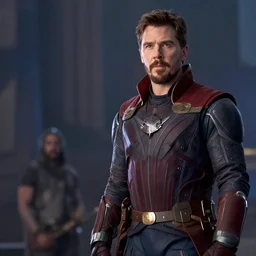 film still of Christian Bale as Star Lord in Guardians of the galaxy
