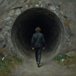 a beautiful painting of a person walking out of a stargate by sven nordqvist 8 k particulate moody light film grain