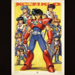 1 9 6 9 retro game poster. kenku samurai voltron. cozy. character class. drew struzan. keith parkinson. oil on canvas