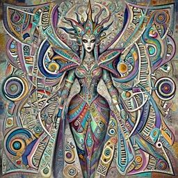 colourful necromancer queen concept art, symmetrical, rule of three, detailed body, full body, detailed face, ultradetailed digital illustration, 8 k, epic atmosphere, digital art by simon cowell and rachel walpole