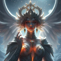 goddess of the star, highly detailed, digital painting, artstation, concept art, smooth, sharp focus, illustration, unreal engine 5, 8 k, art by artgerm and greg rutkowski and edgar maxence
