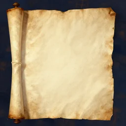 blank medieval scroll