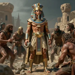 aztec king being stoned by his people, game character concept art, high detail, by craig mullins, peter mohrbacher, unreal engine, octane rendered, 8 k, dark beauty, trending on artstation