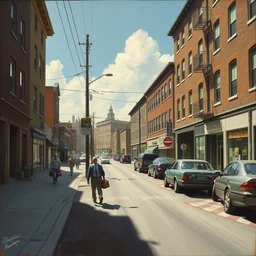 street scene by jeffrey smart
