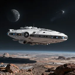 space mothership landing on a lost planet into deep space, mysterious setting, unknown places, stunning visuals, 8 k render, hyper detailed