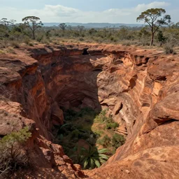 mystery flesh pit national park, digital art, highly detailed