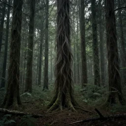 a forest made of hair that never stops growing, concept art, art by greg rutkowski, thriller scene