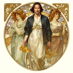 keeanu reaves, intricate, elegant, highly detailed, digital painting, artstation, concept art, smooth, sharp focus, illustration, art by artgerm and greg rutkowski and alphonse mucha and william - adolphe bouguereau