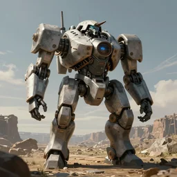 a concept art of a fiat combat mech, artstation