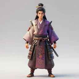 a ancient psychedelic samurai