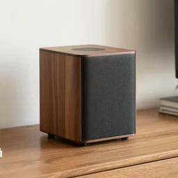 sonos speakers made of polished wood